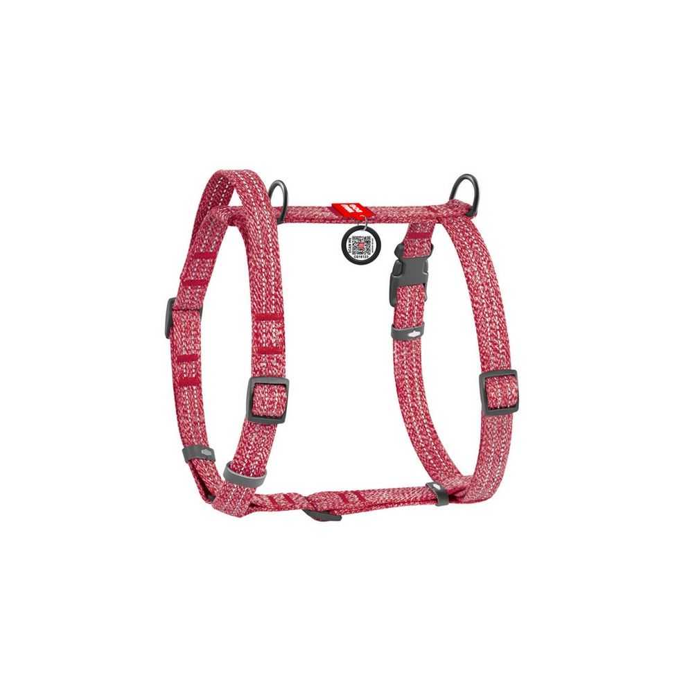 Collar Waudog Re-Cotton Szelki Z Rączką Z Regenerowanej Bawełny Anatomiczne W Kształcie Litery H, Odblaskowe Z Qr-Paszportem, Pl