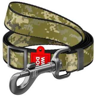 Collar Waudog Nylon Smycz Nylonowa Regulowana M 20Mm/152-183Cm, Wzór Military