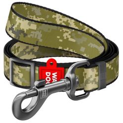 Collar Waudog Nylon Smycz Nylonowa Regulowana M 20Mm/152-183Cm, Wzór Military