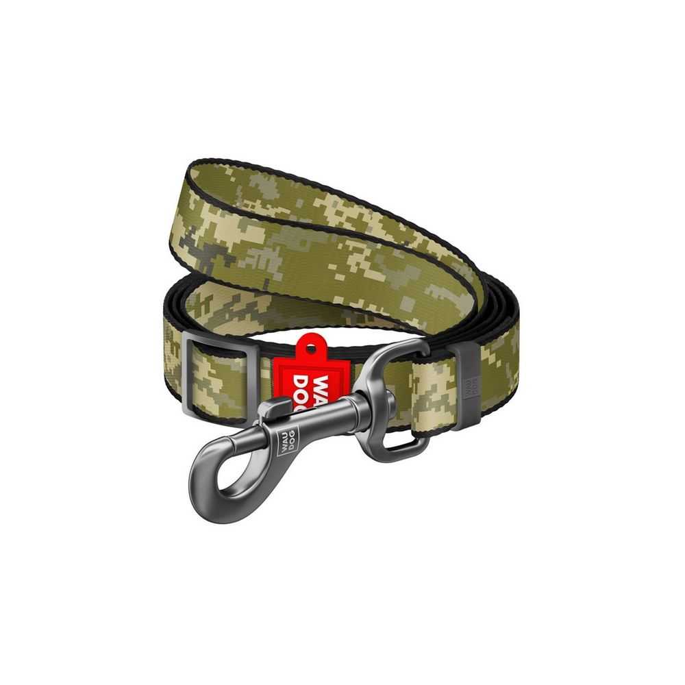 Collar Waudog Nylon Smycz Nylonowa Regulowana M 20Mm/152-183Cm, Wzór Military