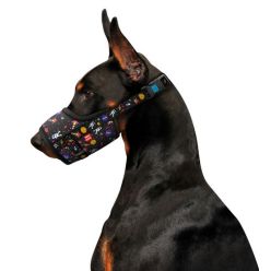 Collar Waudog Nylon Kaganiec, Plastikowy Fastex, Wzór Nasa, Rozmiar 2 [19-26Cm]