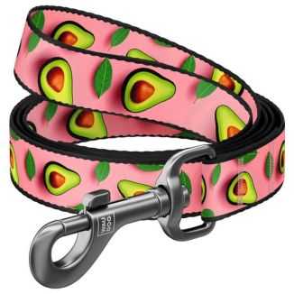 Collar Waudog Nylon Smycz Nylonowa S 15Mm/200Cm, Wzór Awokado Na Różu