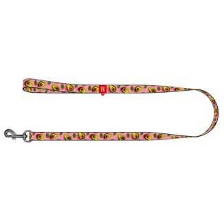 Collar Waudog Nylon Smycz Nylonowa S 15Mm/200Cm, Wzór Awokado Na Różu