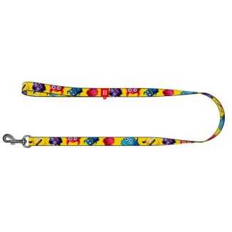 Collar Waudog Nylon Smycz Nylonowa S 15Mm/200Cm, Wzór Futrzane Potwory