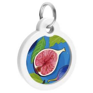 Collar Waudog Smart Id Zawieszka Z Qr-Paszportem Okrągła 3Cm Figa