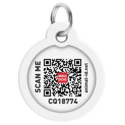 Collar Waudog Smart Id Zawieszka Z Qr-Paszportem Okrągła 3Cm Futrzane Potwory