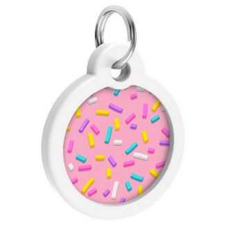 Collar Waudog Smart Id Zawieszka Z Qr-Paszportem Okrągła 3Cm Marshmellow