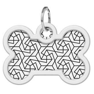Collar Waudog Smart Id Zawieszka Z Qr-Paszportem Kość 4X3Cm Geometria