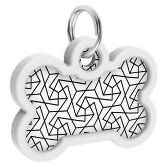 Collar Waudog Smart Id Zawieszka Z Qr-Paszportem Kość 4X3Cm Geometria