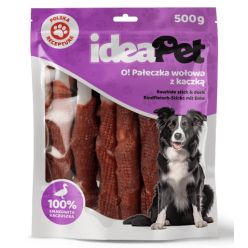 Ideapet Pałeczka Wołowa Z Kaczką 500G