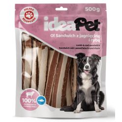 Ideapet Sandwich Z Jagnięciną I Rybą 500G