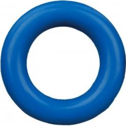 Twardy, gumowy ring dla psa marki Trixie o średnicy 15 cm, idealny do gryzienia i aportowania.
