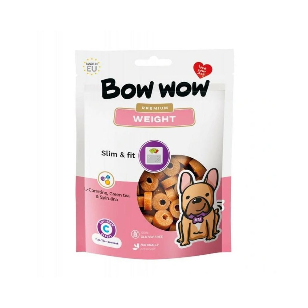Funkcjonalne przysmaki dla psa Bow Wow Weight wspierające kontrolę wagi i stawy - sklep zoologiczny Konikpolny.pl