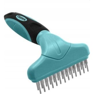 Dwurzędowe zgrzebło obrotowe Yarro do szybkiej pielęgnacji gęstego podszerstka u psów - sklep zoologiczny Konikpolny.pl