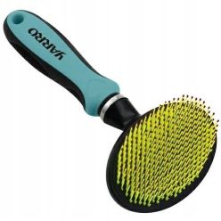 Delikatna jednostronna szczotka Yarro z nylonowym włosiem dla psów i kotów o wrażliwej skórze - sklep zoologiczny Konikpolny.pl