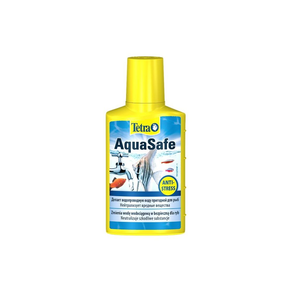 Uzdatniacz wody Tetra AquaSafe 50ml neutralizujący chlor i metale ciężkie w akwarium - sklep zoologiczny Konikpolny.pl
