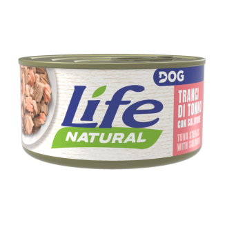 Bezzbożowa karma mokra dla psa Life Dog Natural z kawałkami tuńczyka i łososia w sosie - sklep zoologiczny Konikpolny.pl