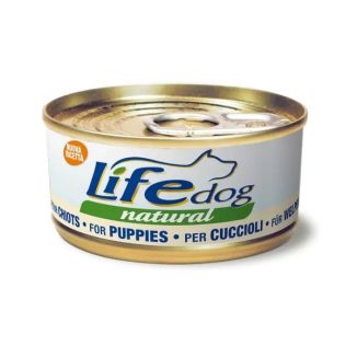 Naturalna karma mokra dla szczeniąt Life Dog Puppy z kurczakiem i jajkami - sklep zoologiczny Konikpolny.pl