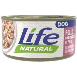 Bezzbożowa karma mokra dla psa Life Dog Natural z piersią i szynką z kurczaka - sklep zoologiczny Konikpolny.pl