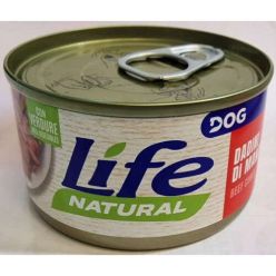 Bezzbożowa karma mokra dla psa Life Dog Natural z kawałkami wołowiny, marchewką i groszkiem - sklep zoologiczny Konikpolny.pl