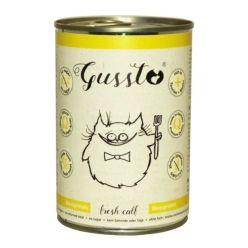 Monobiałkowa karma mokra dla kota Gussto ze świeżą cielęciną - sklep zoologiczny Konikpolny.pl