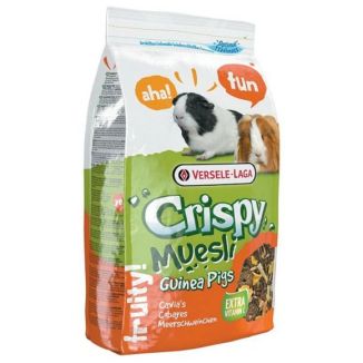 Chrupiąca karma Versele-Laga Crispy Muesli dla świnki morskiej z witaminą C w worku 2,75kg - sklep zoologiczny Konikpolny.pl