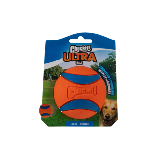 Najwytrzymalsza gumowa piłka dla psa Chuckit! Ultra Ball w rozmiarze L, - sklep zoologiczny Konikpolny.pl
