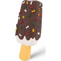 lateksowa zabawka dla psa w kształcie loda na patyku z piszczałką marki Barry King - sklep zoologiczny Konikpolny.pl