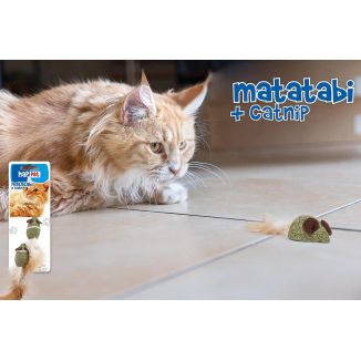 Happet Myszki z Matatabi, Kocimiętką i Piórkiem 2szt dla Kota