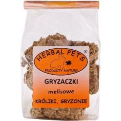 Naturalne, wypiekane gryzaki dla gryzoni Herbal Pets z dodatkiem relaksującej melisy - sklep zoologiczny Konikpolny.pl