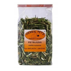 Opakowanie 80g suszonej natki pietruszki marki Herbal Pets, naturalnego przysmaku dla gryzoni - sklep zoologiczny Konikpolny.pl