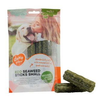75g zielonych, miękkich pałeczek dla psa Duvo+ Soft Eco z algami morskimi w rozmiarze S - sklep zoologiczny Konikpolny.pl
