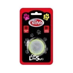 Przyklejana do ściany, kulka ze sprasowanej kocimiętki dla kota Pet Nova, z plastikową osłonką - sklep zoologiczny Konikpolny.pl