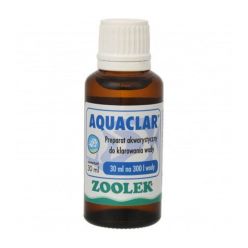Butelka 30ml preparatu do klarowania wody i zwalczania zakwitów glonów Zoolek Aquaclar - sklep zoologiczny Konikpolny.pl