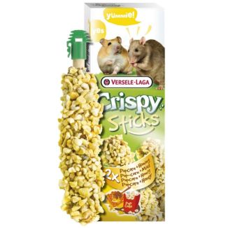 Versele-Laga Crispy Sticks Hamster & Rat Popcorn & Honey - Kolby Dla Chomików I Szczurów Z Popcornem I Miodem 110G