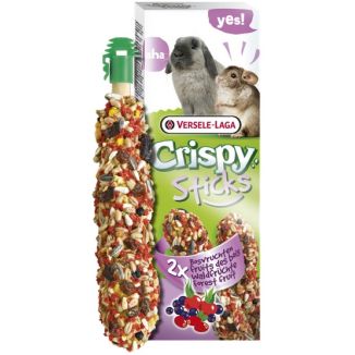 Versele-Laga Crispy Sticks Rabbit & Chinchilla Forest Fruits - Kolby Dla Królików I Szynszyli Z Leśnymi Owocami 110G