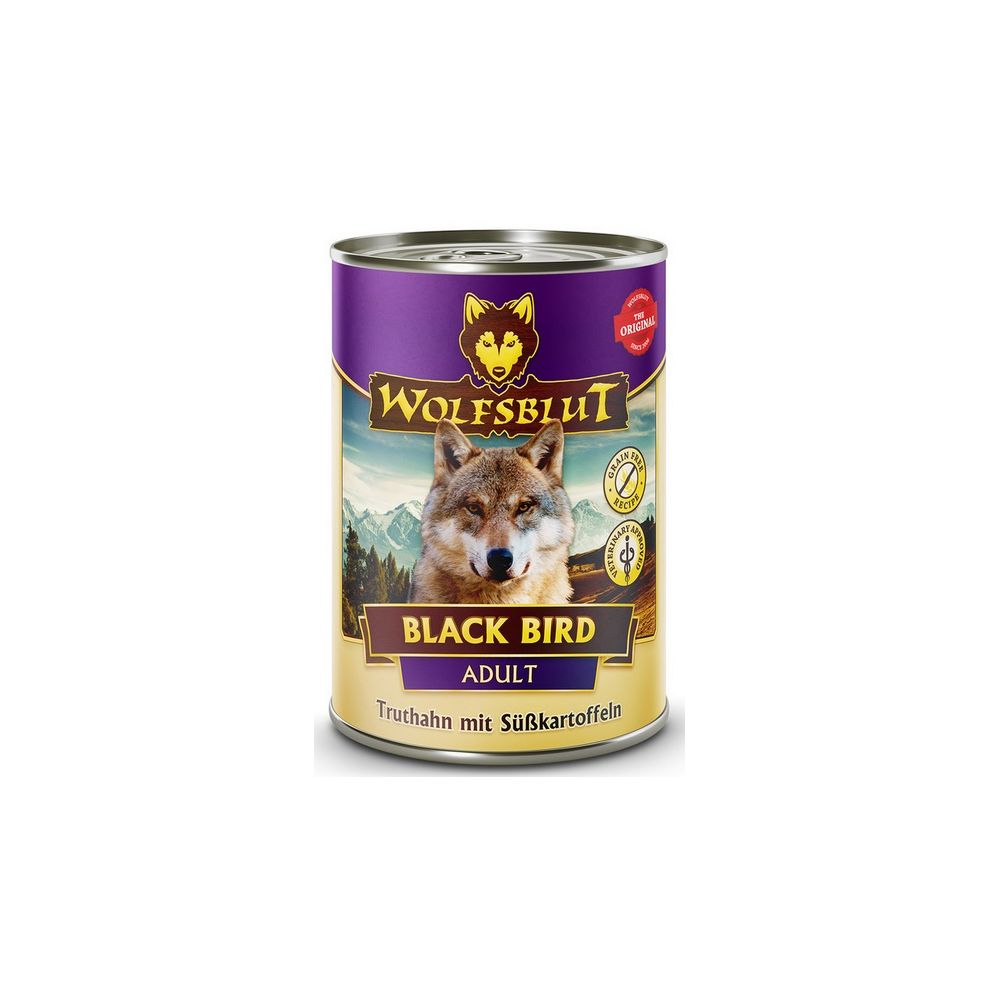 Wolfsblut Dog Black Bird - Indyk I Bataty Puszka 395G