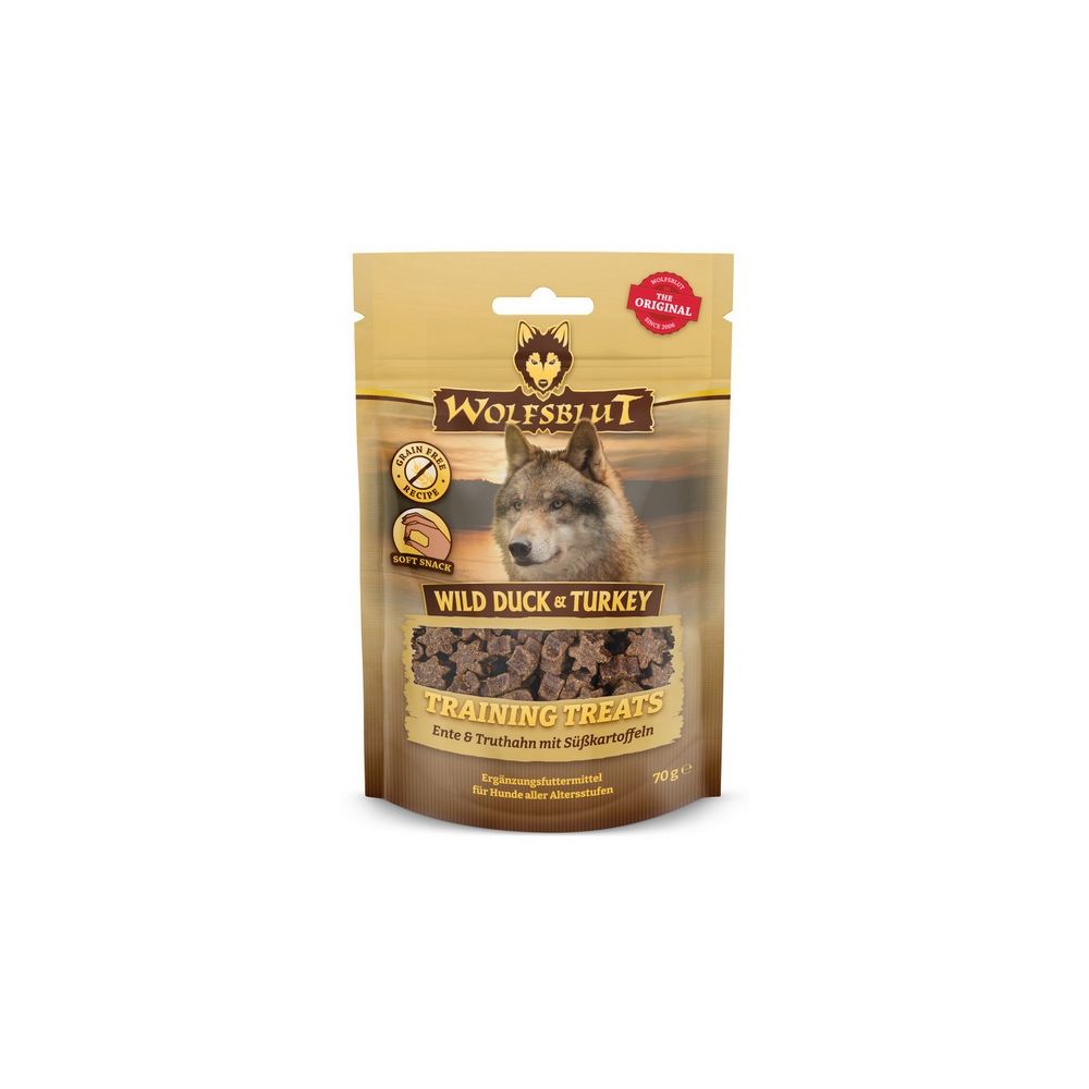Wolfsblut Dog Training Treats Wild Duck & Turkey 70G
