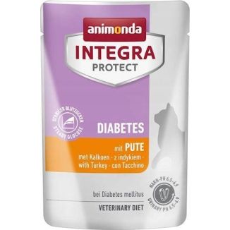85g weterynaryjnej, mokrej karmy dla kota Animonda Integra Protect Diabetes z indykiem - sklep zoologiczny Konikpolny.pl