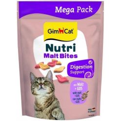 Duże opakowanie 425g chrupiących przysmaków odkłaczających dla kota GimCat Nutri Malt Bites - sklep zoologiczny Konikpolny.pl