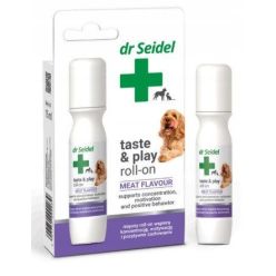 Opakowanie 15ml przysmaku dla psów i kotów w formie roll-on Dr. Seidel Taste & Play - sklep zoologiczny Konikpolny.pl