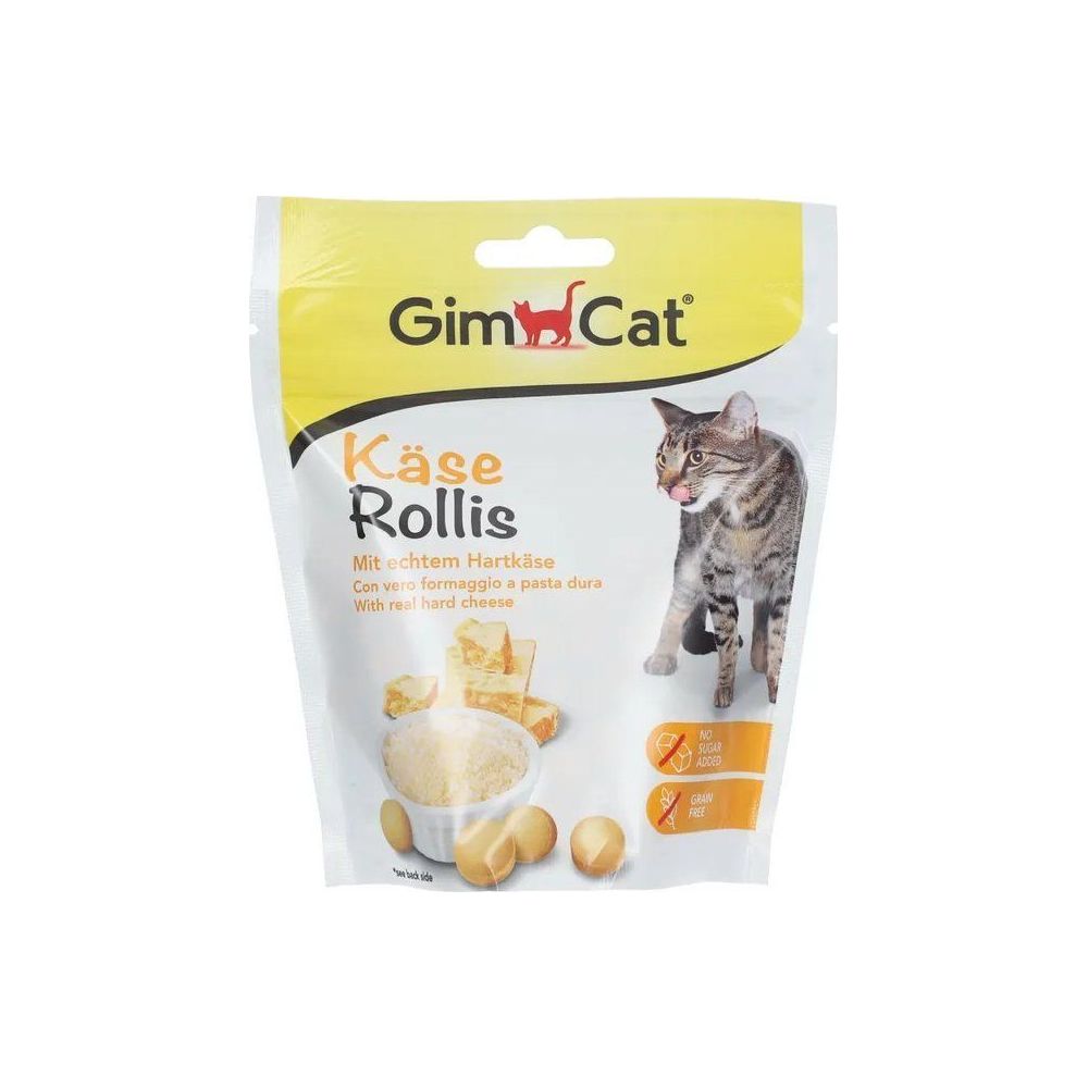 Duże opakowanie 425g serowych kuleczek dla kota GimCat Käse-Rollis - sklep zoologiczny Konikpolny.pl