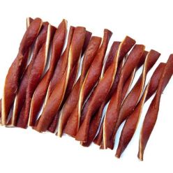 500g gryzaków dla psa w formie skręconych pasków ze skóry owiniętych mięsem z kaczki - sklep zoologiczny Konikpolny.pl