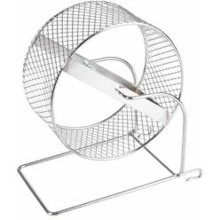 , chromowany kołowrotek o szczebelkowej budowie Flamingo, do zawieszenia w klatce gryzonia - sklep zoologiczny Konikpolny.pl