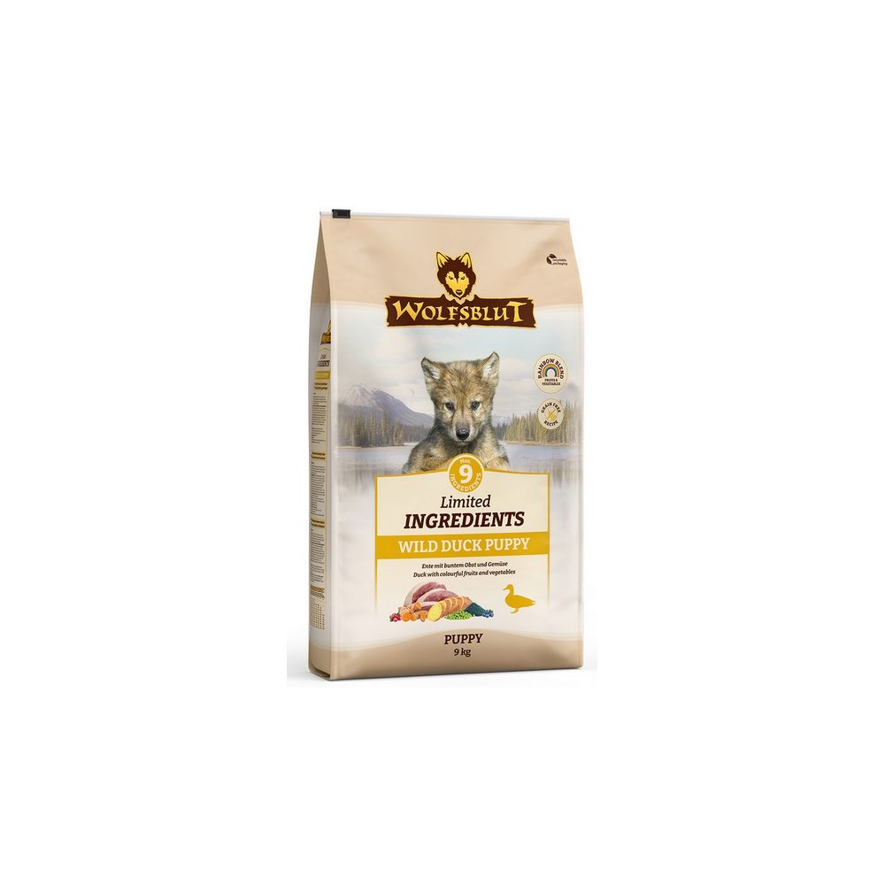 Wolfsblut Dog Limited Ingredients Wild Duck Puppy - Kaczka I Bataty 9Kg