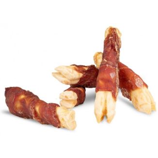 Opakowanie naturalnych gryzaków dla psa w formie racicy jagnięcej owiniętej mięsem z kaczki - sklep zoologiczny Konikpolny.pl