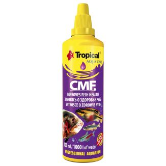 Butelka 100ml preparatu akwarystycznego o szerokim zastosowaniu Tropical CMF - sklep zoologiczny Konikpolny.pl