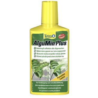 Butelka 250ml łagodnego preparatu na glony do akwarium Tetra Algumin - sklep zoologiczny Konikpolny.pl