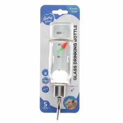 Duvo+ Szklane Poidełko Niekapek dla Królika i Gryzoni 350ml