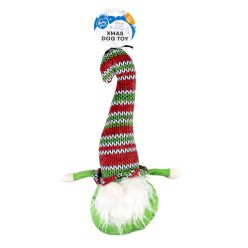 Duvo+ Świąteczny Elf Zielony 33,5cm Zabawka dla Psa